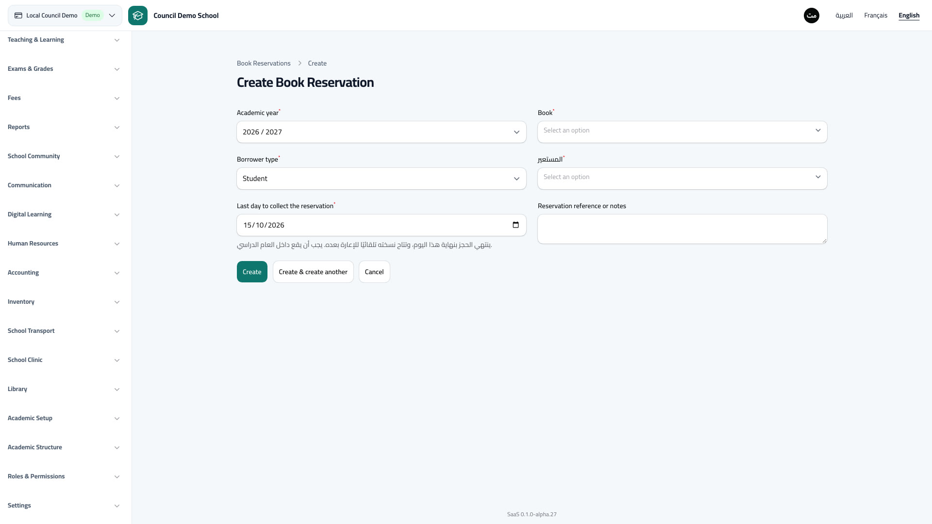 Book Reservations
