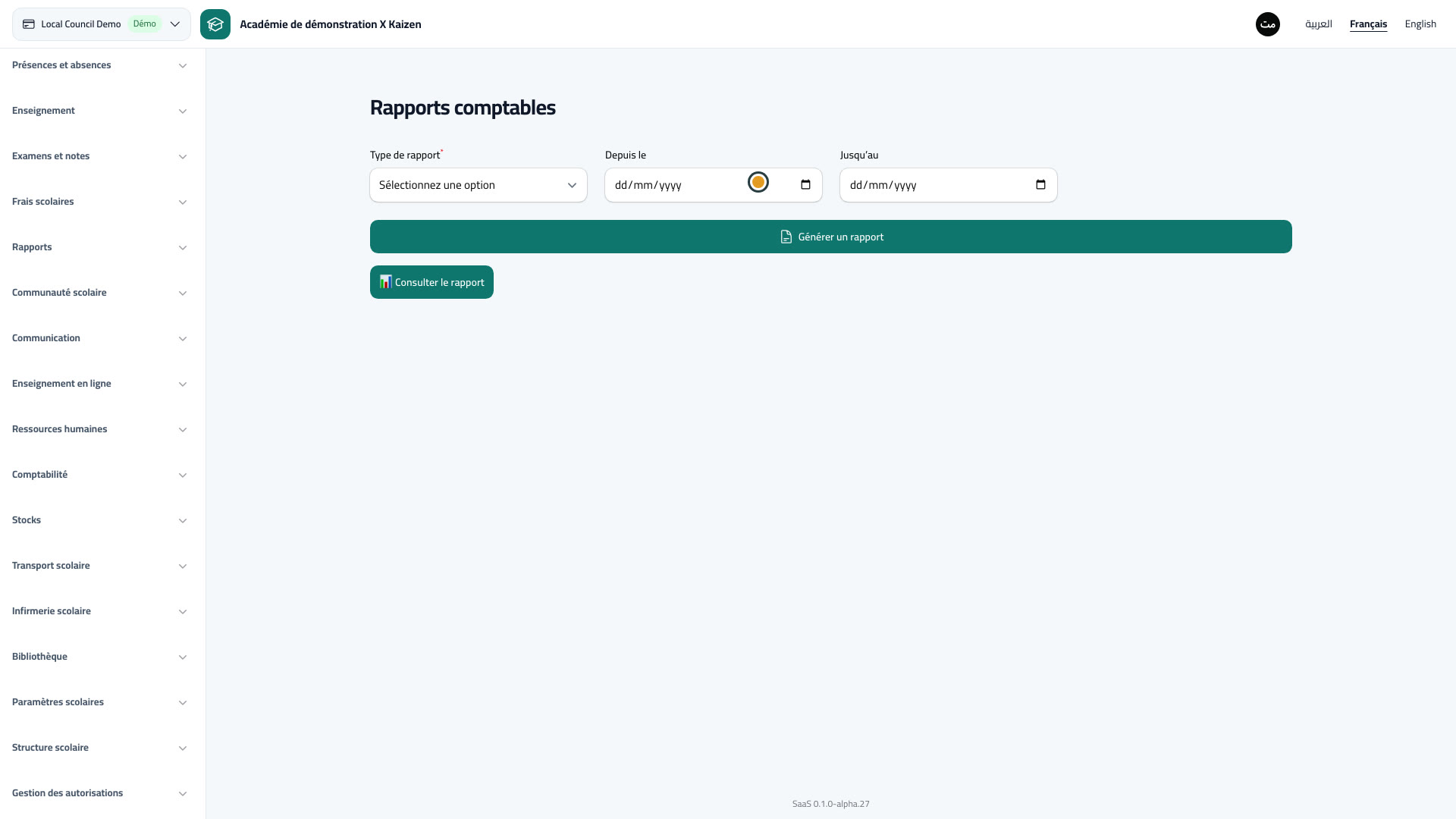 Rapports comptables
